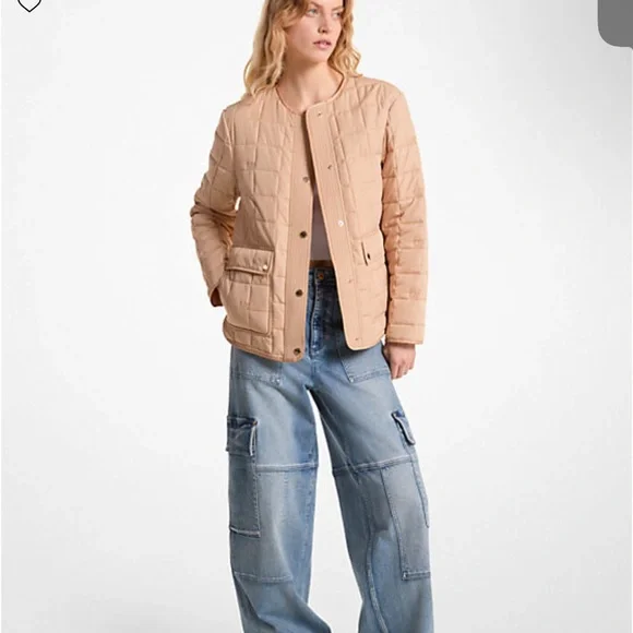 Michael Kors NWT light quilted puffer jacket in sold out size and color - Picture 6 of 12